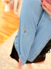 Buttoned Down Slim Denim Shirt