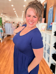Babydoll Dress- Navy