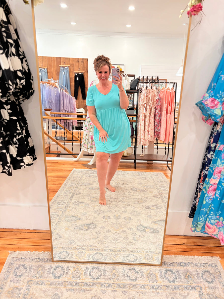 Babydoll Dress- Mint