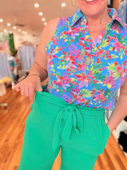 Paper Bag Pants- Green