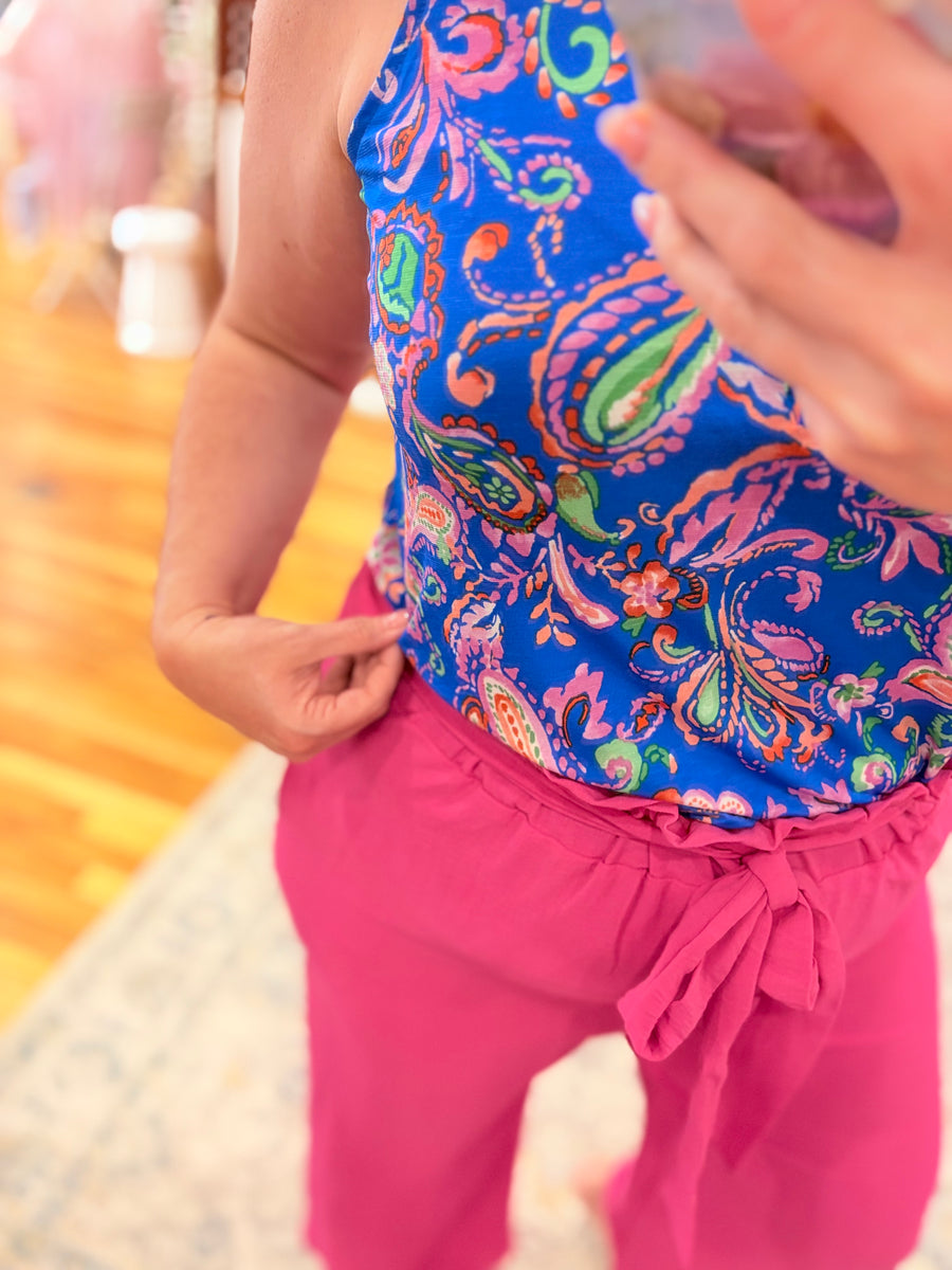 Paper Bag Pants- Pink