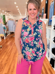 Seaspray- Navy Floral