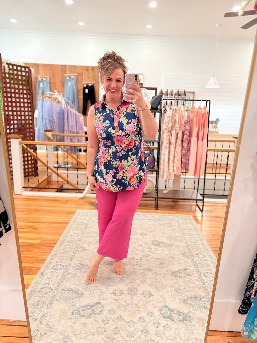 Seaspray- Navy Floral