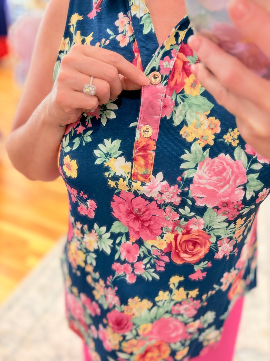 Seaspray- Navy Floral