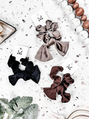 WAREHOUSE Satin Bow Scrunchie