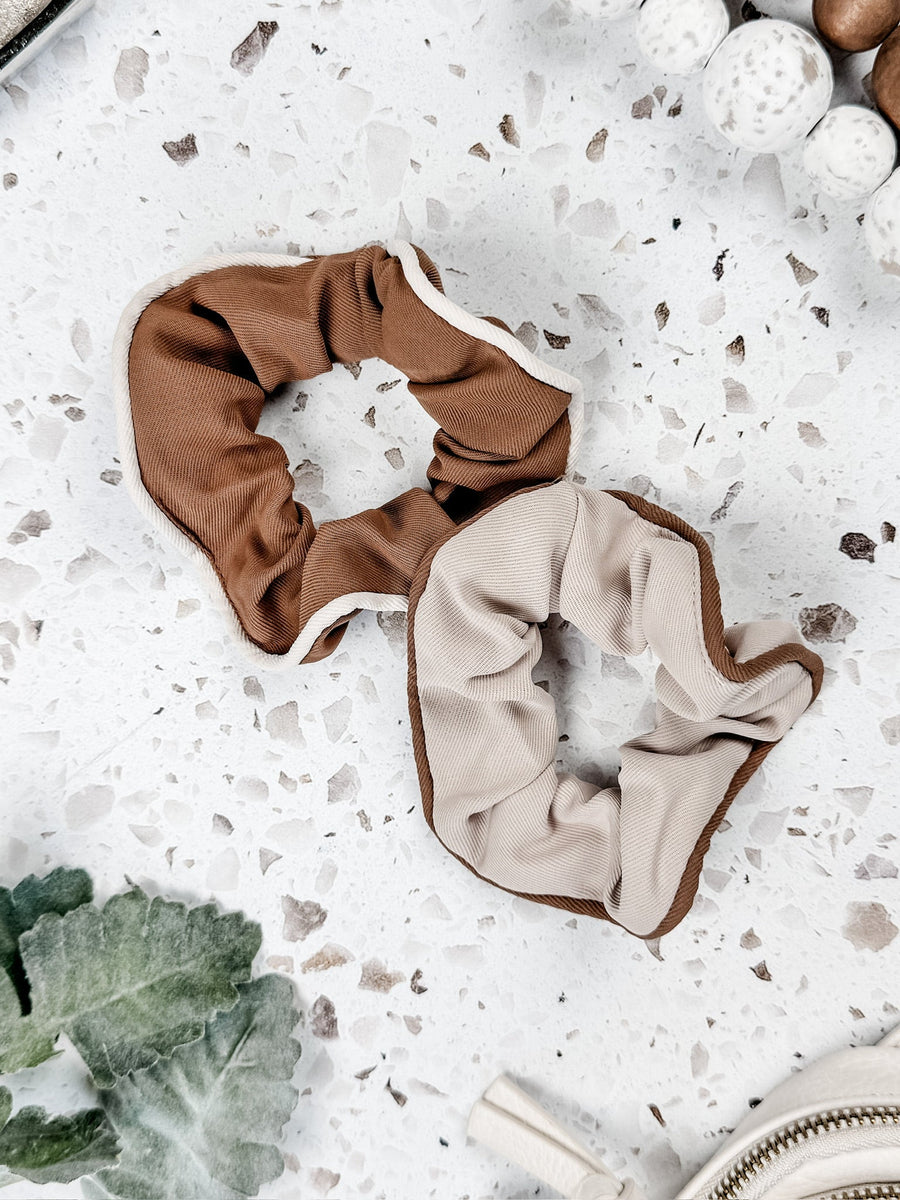 WAREHOUSE Neutral Duo Scrunchies