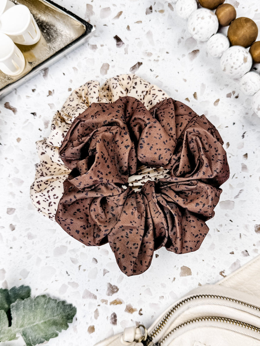 WAREHOUSE Dashed Duo Scrunchie