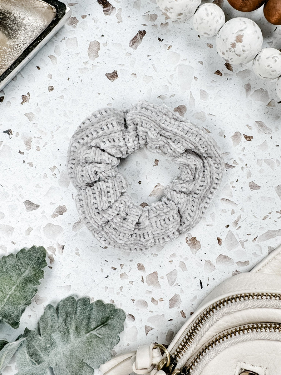 WAREHOUSE Chenille Scrunchie Trio