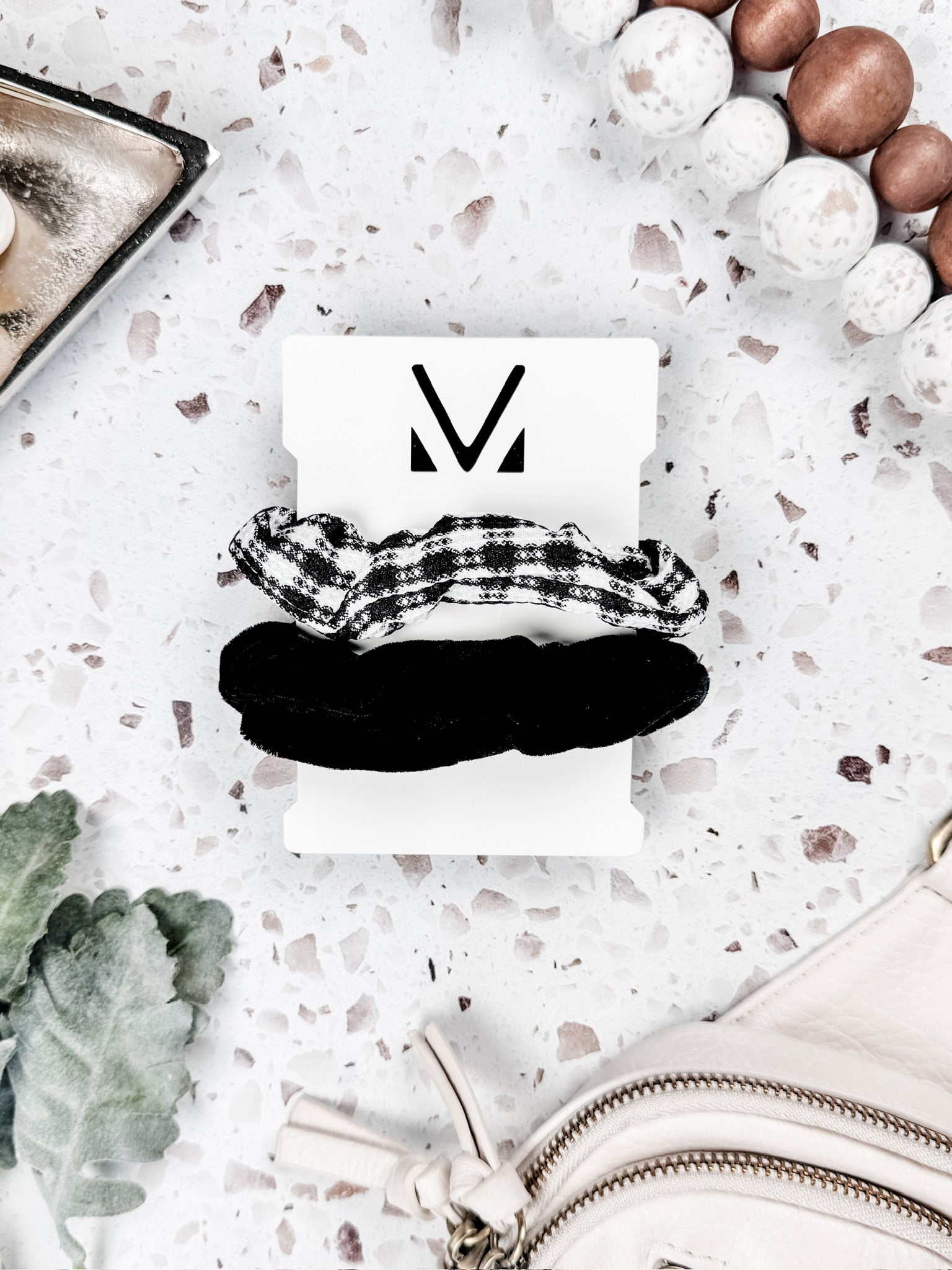 WAREHOUSE Plaid Duo Scrunchies