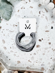 WAREHOUSE Black and Grey Hair Tie Sets