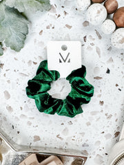 WAREHOUSE ONLY Velvet Scrunchie - Green FINAL SALE