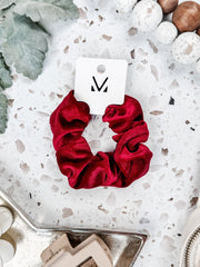 WAREHOUSE ONLY Velvet Scrunchie - Red FINAL SALE