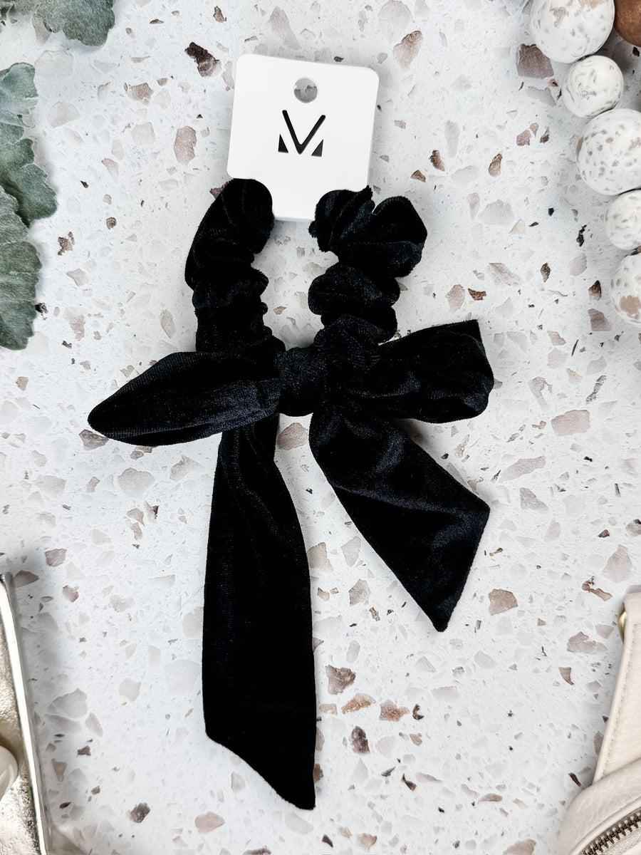 WAREHOUSE Velvet Bow Scrunchie