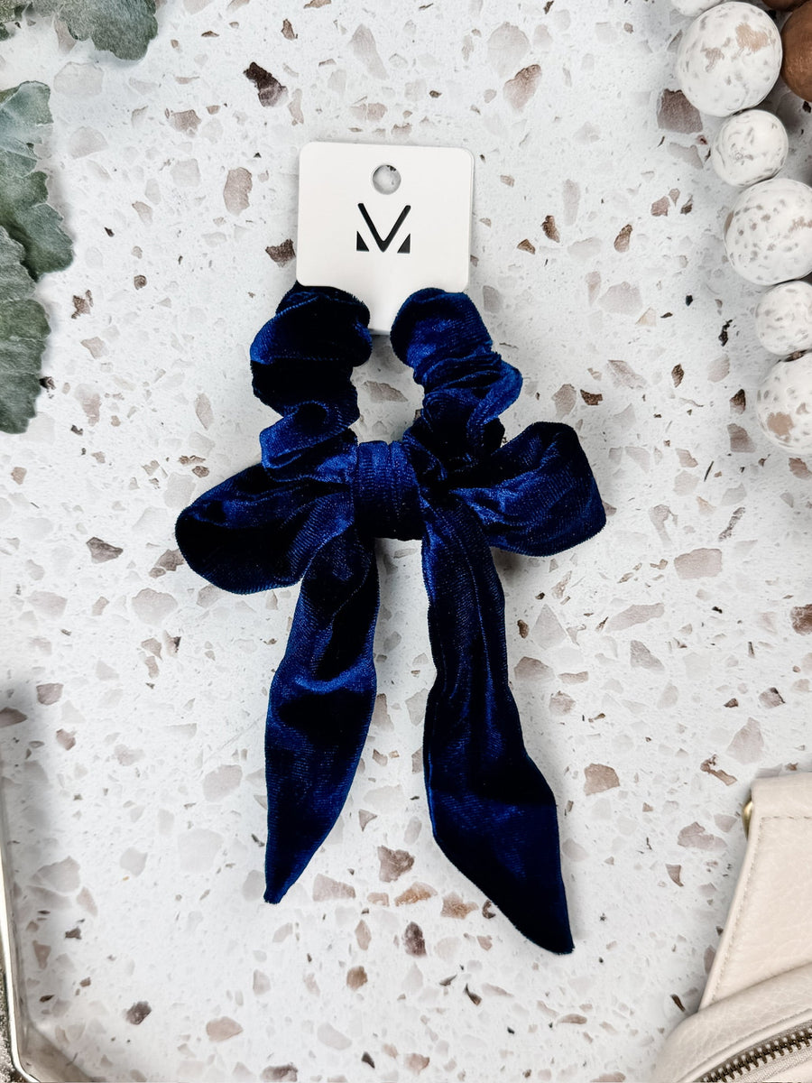WAREHOUSE Velvet Bow Scrunchie