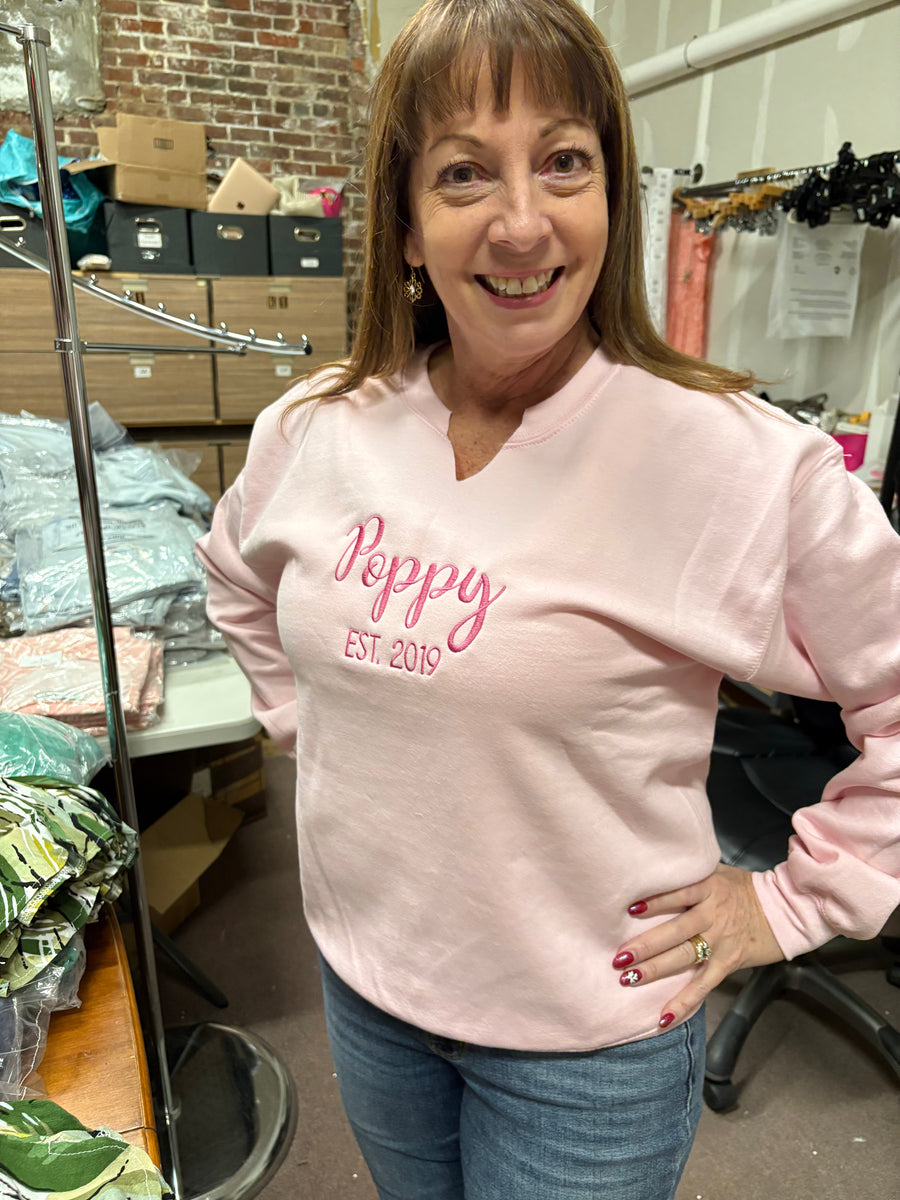 Custom Poppy Anniversary Pullover