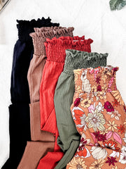 WAREHOUSE Presley Palazzo Pants - Brick