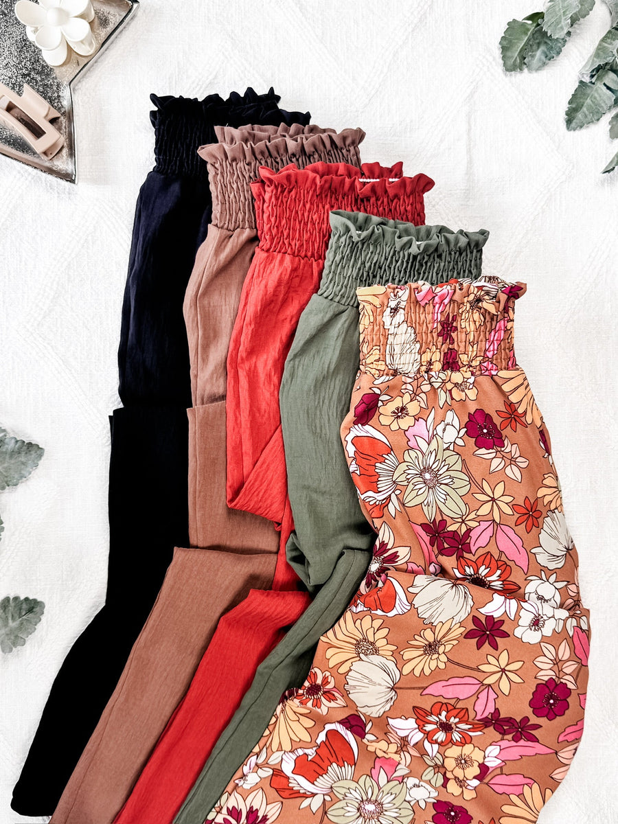 WAREHOUSE Presley Palazzo Pants - Brick