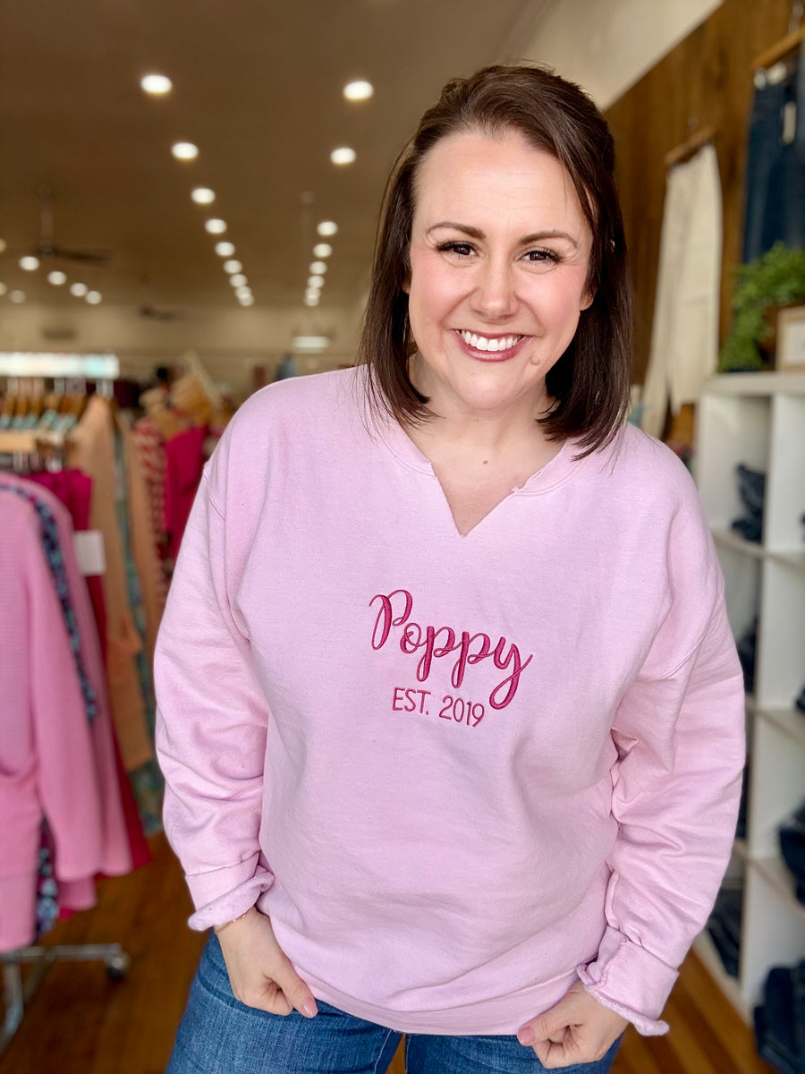 Custom Poppy Anniversary Pullover