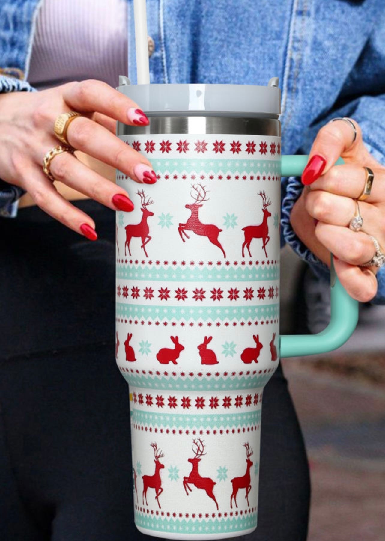 PREORDER Holiday Tumbler with Handle