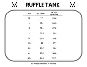 Ruffle Tank - Melon Floral