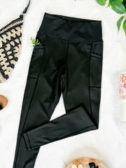 WAREHOUSE Women's Athleisure Leggings - Black
