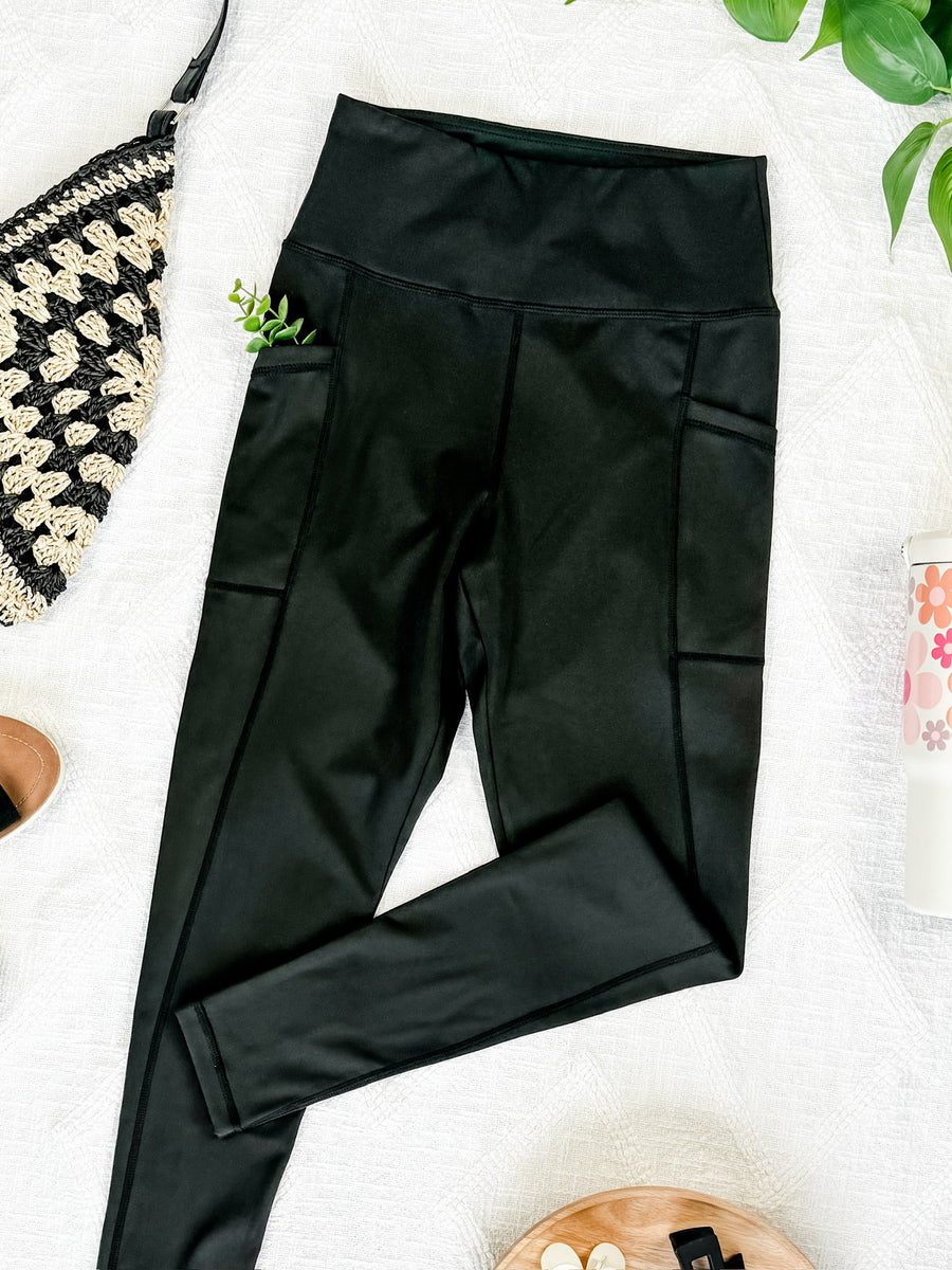 WAREHOUSE Women's Athleisure Leggings - Black