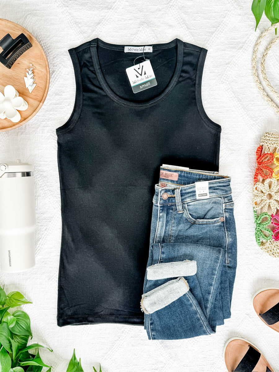 WAREHOUSE Ava Tank - Black
