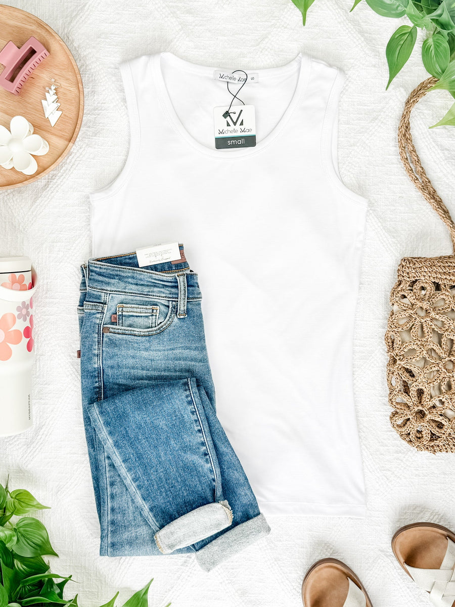 WAREHOUSE Ava Tank- White