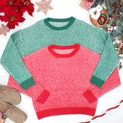 WAREHOUSE ONLY Josie Cozy Crew Sweater - Green