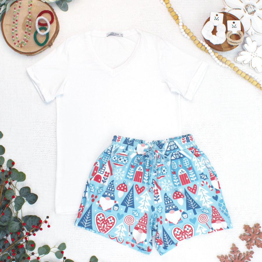 WAREHOUSE ONLY Jamie Lounge Shorts - Winter Gnome