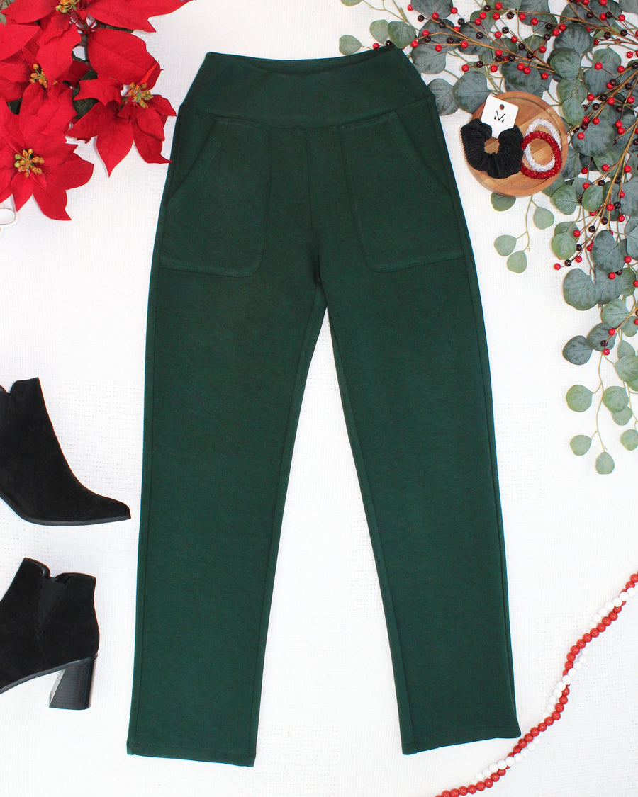 WAREHOUSE ONLY Luxe Ankle Bottoms- Evergreen
