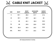 Cable Knit Jacket - Sage FINAL SALE