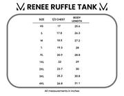 IN STOCK Renee Ruffle Tank - Black