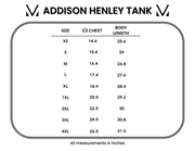 IN STOCK Addison Henley Tank - Black w/White Stripes FINAL SALE