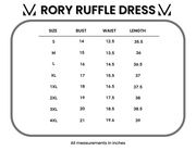 IN STOCK Rory Ruffle Dress - Black Daisies
