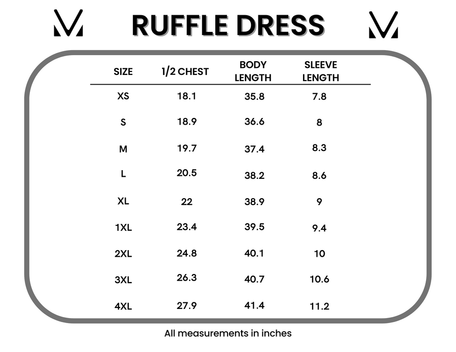 Ruffle Dress - Red FINAL SALE