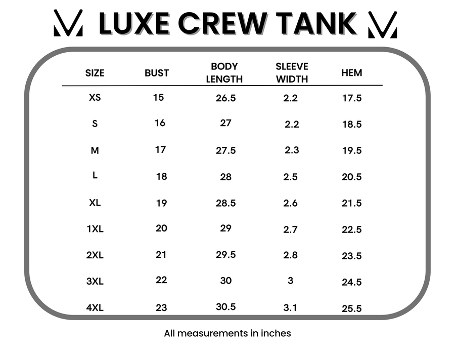 Luxe Crew Tank - Pink Leaves