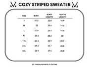 WAREHOUSE Cozy Striped Sweater - Black