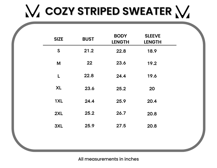 WAREHOUSE Cozy Striped Sweater - Black