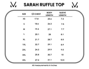 WAREHOUSE Sarah Ruffle Short Sleeve - Black | Women's Top