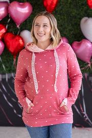 WAREHOUSE Hailey Pullover Hoodie -Sweetheart Red