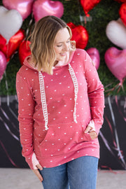 WAREHOUSE Hailey Pullover Hoodie -Sweetheart Red