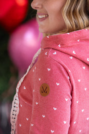 WAREHOUSE Hailey Pullover Hoodie -Sweetheart Red