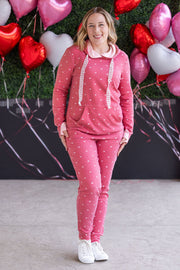 WAREHOUSE Classic Joggers - Sweetheart Red