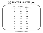 WAREHOUSE ONLY Remy Zip Up Vest - Shiny Black
