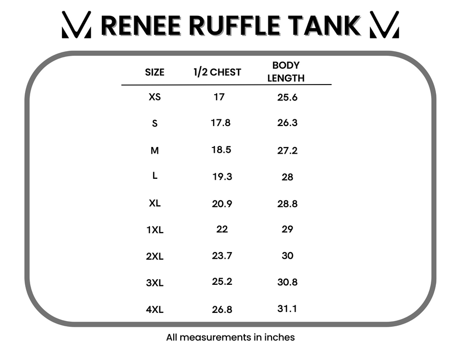 IN STOCK Renee Ruffle Tank Top - Camo
