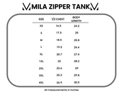WAREHOUSE ONLY Mila Zipper Tank - Blue Tie Dye FINAL SALE