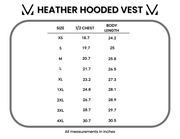 WAREHOUSE Heather Hooded Vest - Grey