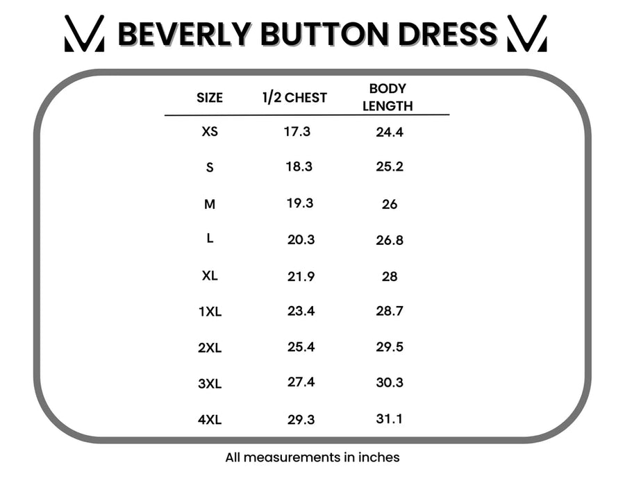 Beverly Button Dress - Nautical Navy