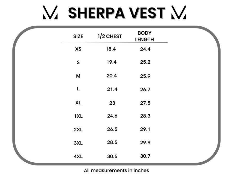 WAREHOUSE ONLY Sherpa Vest - Black